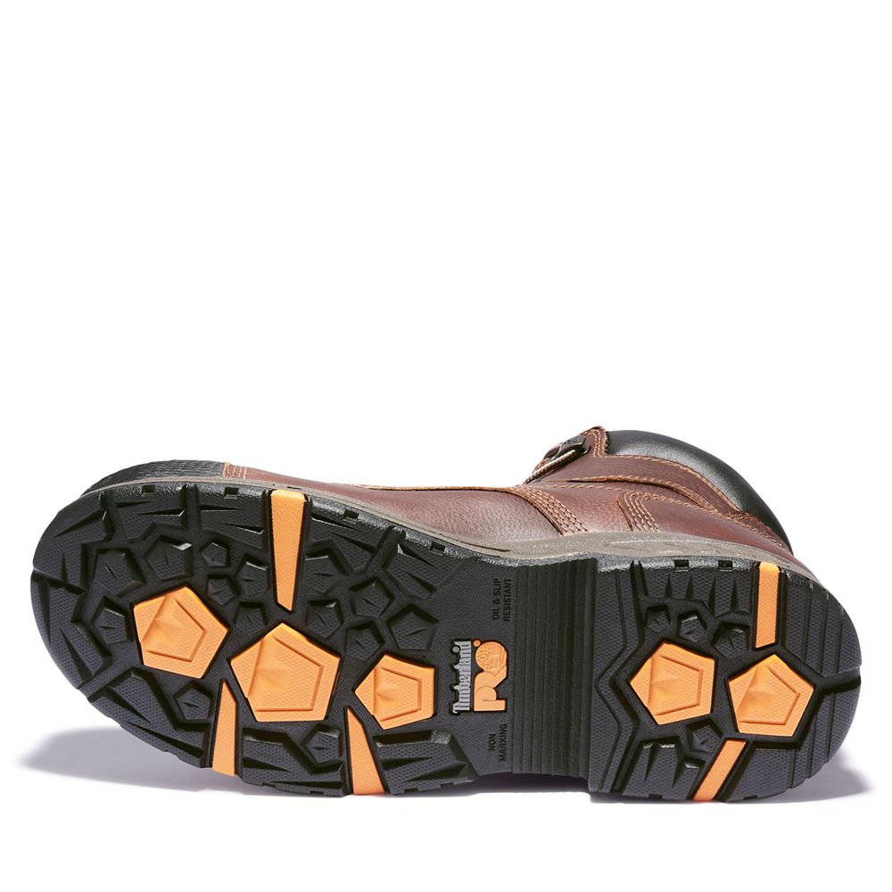 Bocanci De Muncă Timberland Barbati Maro/Negrii - Pro® Helix Hd 6\" Comp Toe - Romania - ZMXFLP675